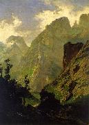 Carlos de Haes The Peaks of Europe,  The Mancorbo Canal oil painting artist